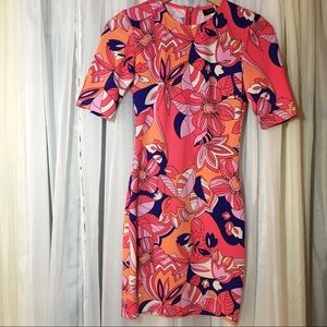 💙 Mod Retro Print Mini Dress